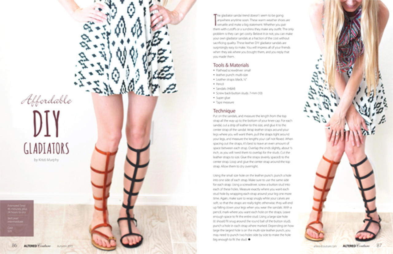 DIY: Gladiator Wrap Sandals |