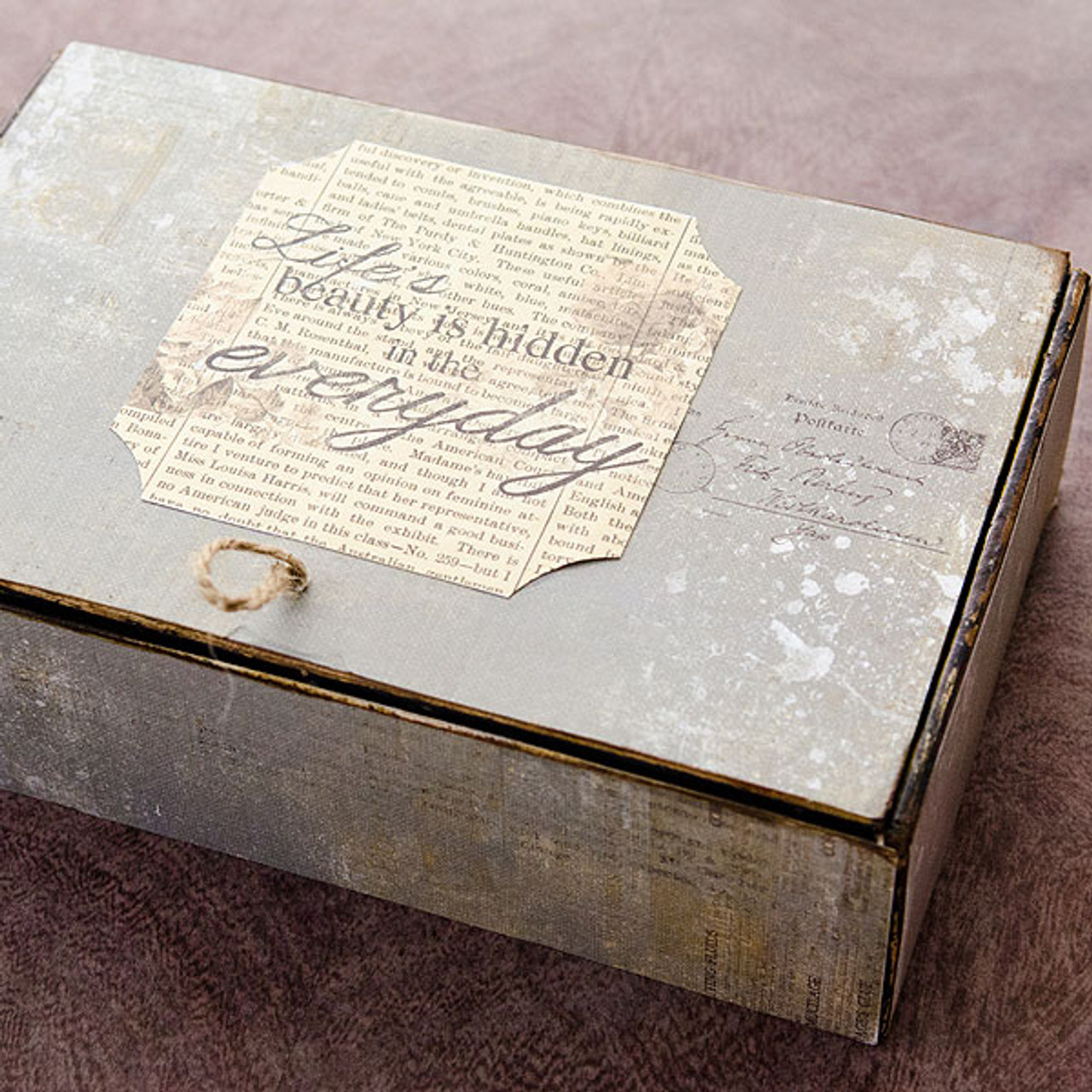 Stationer€™s Desk Altered Vintage Cigar Box Project - Stampington & Company stationer-s-desk-altered-vintage-cigar-box-project-stampington-company