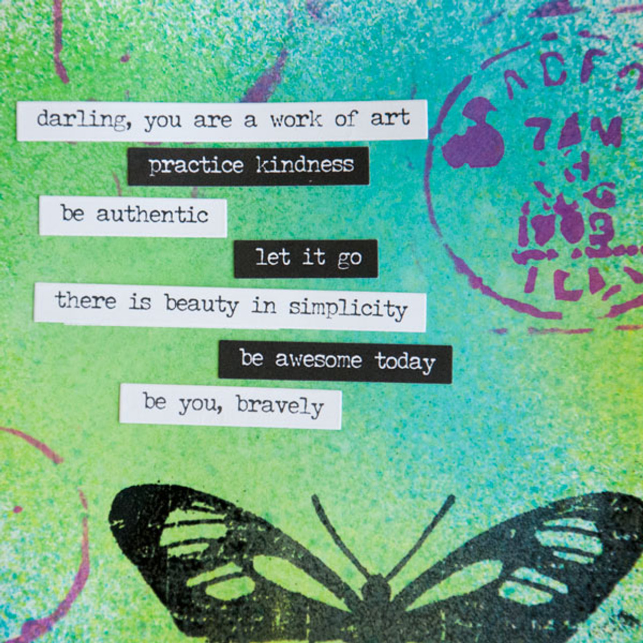 Mixed Media Art Journal Page by Rae Missigman 