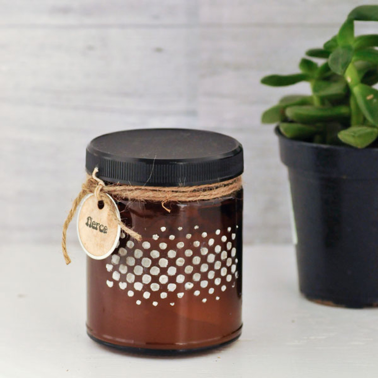 Jar Store 9 oz Amber Glass Candle Jar