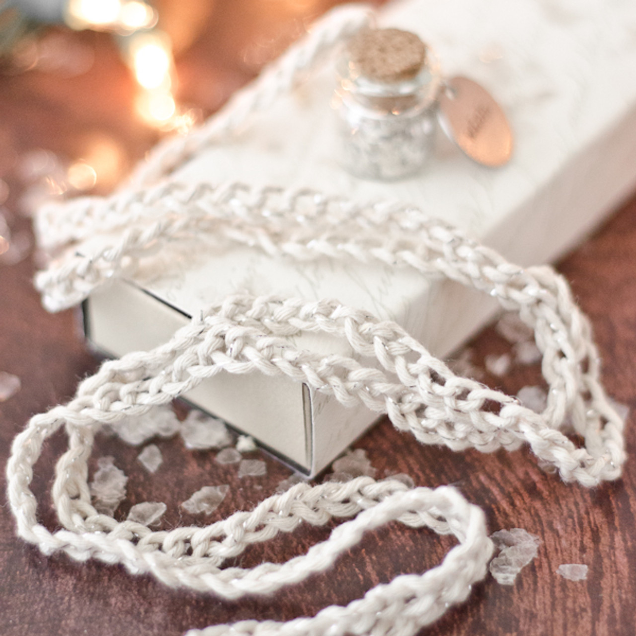 White Seed Wrap Bracelet / Wish Necklace