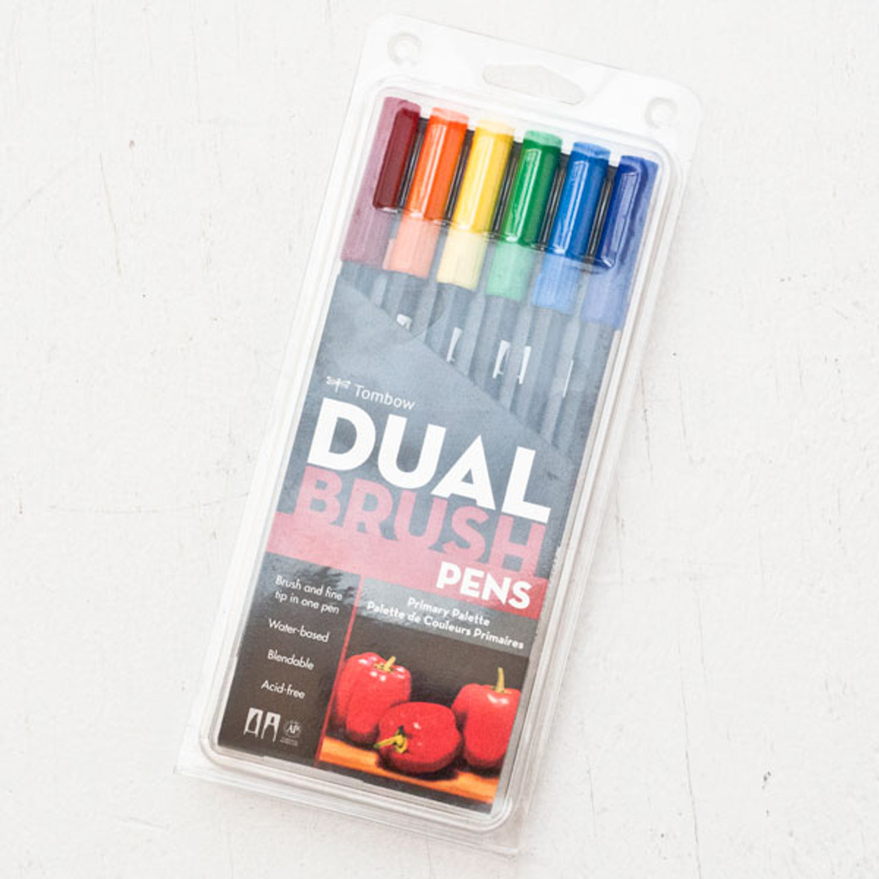 Tombow Primary Palette Dual Brush Pen Set