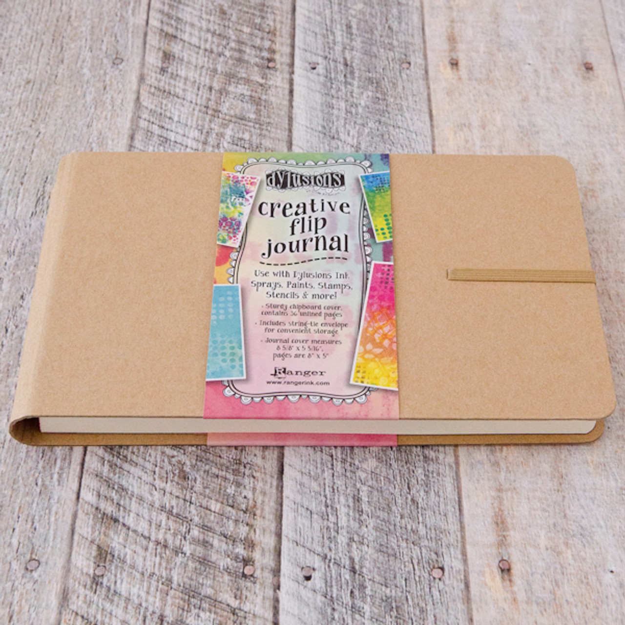 Dyan Reaveley's Dylusions Creative Flip Journal 12X8.5-Kraft - 789541053583