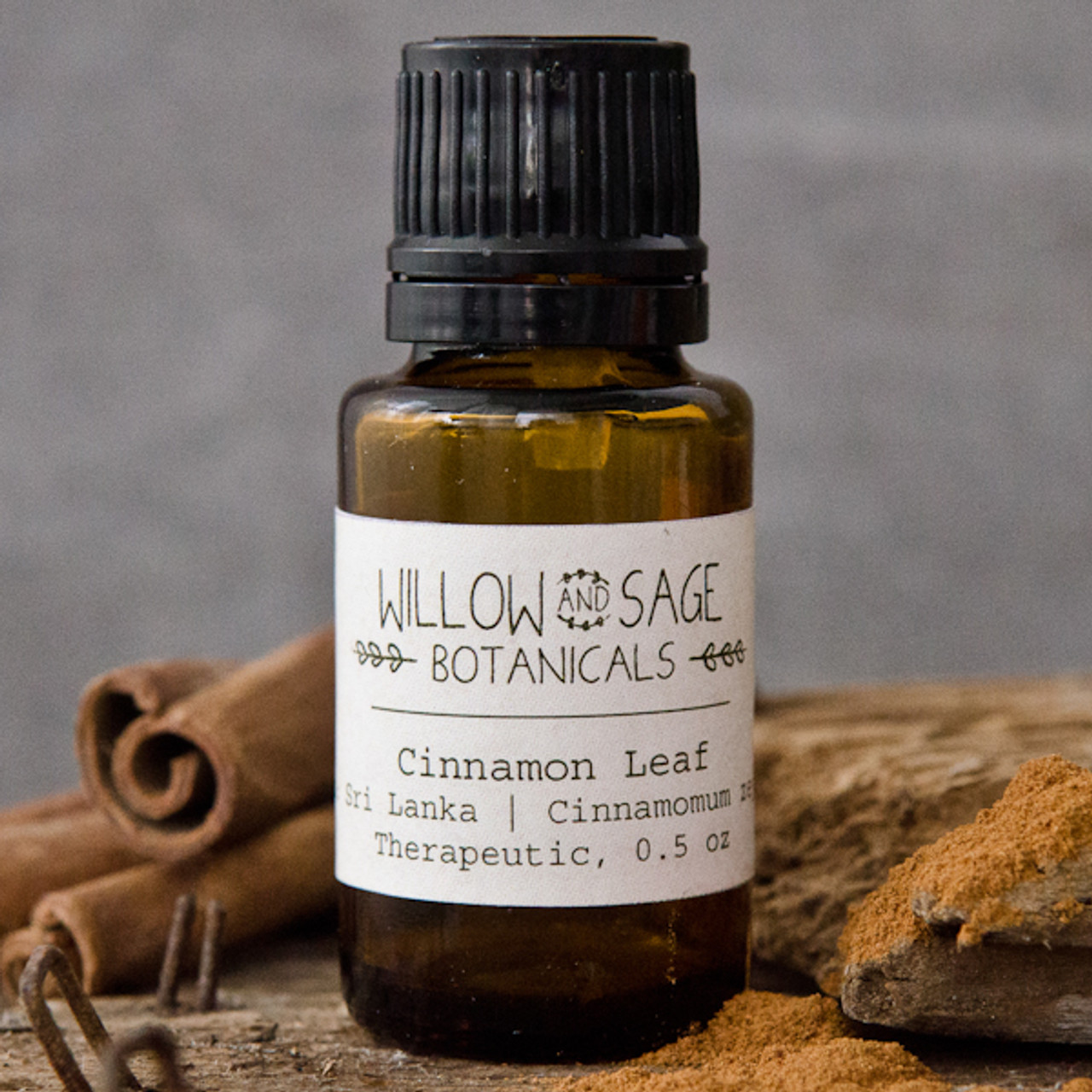 Cinnamon Leaf Essential Oil by Willow and Sage Botanicals, 0.5 oz