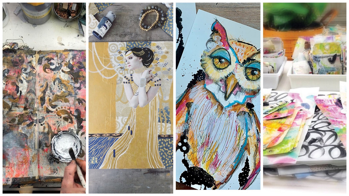 Explore Your Creativity with these Online Mixed-Media Classes!