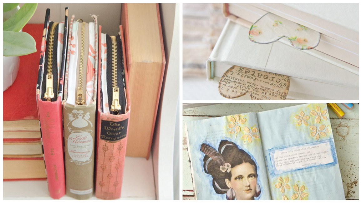 7 “Novel” Ways to Use Old Books in Your Artwork