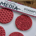 Dina Wakley Media Circle Patterns Cling Stamp Set