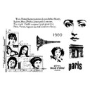 Paris 1900 Clearly Impressed Stamp Set by Julie van Oosten