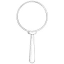 Magnifying Glass  Large Unmounted Stamp by Classic Stampington & Company