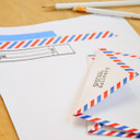 DIY Airmail Stationery with Washi Tape Project