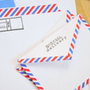 DIY Airmail Stationery with Washi Tape Project