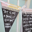 Chalkboard Quote Banner Project