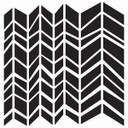 The Crafter's Workshop Chunky Chevron Stencil  12 x 12