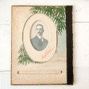 French Flea Market Antique Album Photo Page  Wedding