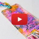 Stitched and Stenciled Tag Art Video by Rae Missigman