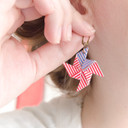Patriotic Pinwheel Earrings Project
