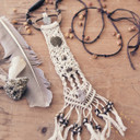 Macrame Bib Necklace by Johanna Love