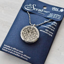 Aromatherapy Round Locket with Lace Design Details