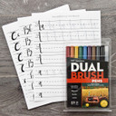Brush Lettering Kit with Tombow Markers