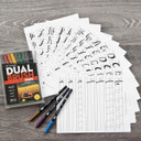 Brush Lettering Kit with Tombow Markers