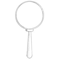 Magnifying Glass  Large Wood Mounted Stamp by Classic Stampington & Company