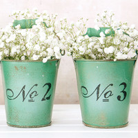 Vintage Number Buckets Inspiration Project
