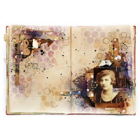 Memories Art Journal Page Project by Finnabair