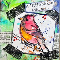 A Little Birdie Told Me Project by Dina Wakley