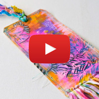 Stitched and Stenciled Tag Art Video by Rae Missigman