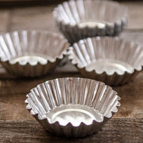 Fluted Tart Tin Molds — Kit of 10