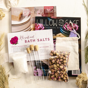 Willow and Sage Natural Rosebud Salts DIY Bundle