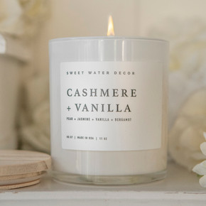 Cashmere + Vanilla Soy Candle 11 oz Cashmere + Vanilla Soy Candle 11 oz