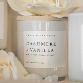 Cashmere + Vanilla Soy Candle 11 oz Cashmere + Vanilla Soy Candle 11 oz