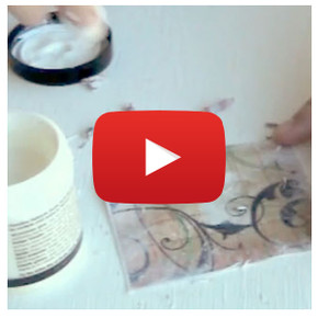 Paper Transfer onto Sticky Back Canvas Video