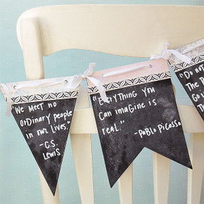 Chalkboard Quote Banner Project