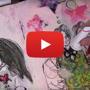 Dina Wakley Doodling with Fine Tip Applicator Video