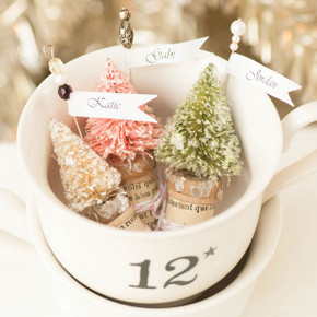 Miniature Christmas Tree Place Card Holders Project