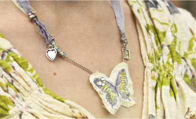 Spring Butterfly Necklace Project by Shona Cole