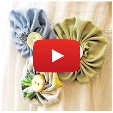 Fabric Flower Yo-Yos Video