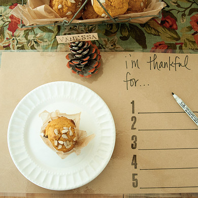 I'm Thankful Harvest Affaire Laminated Placemats Project