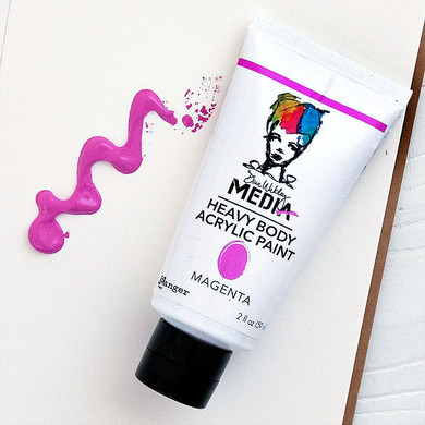 Ranger Ink Dina Wakley Media Heavy Body Acrylic Paint  Magenta