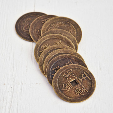 Large Antique Chinese Coin — Pack of 10