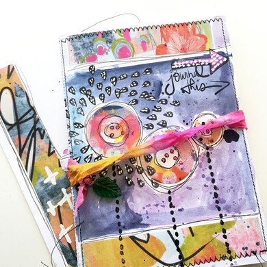 Mini Art Journal with Montana Paint Markers Project - Stampington & Company