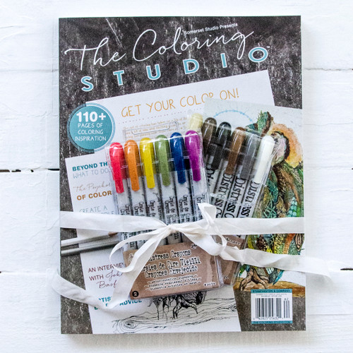 The Coloring Studio Gift Bundle with Tim Holtz Distress Crayon Sets