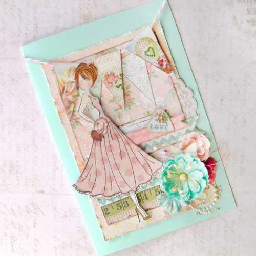 Swing Dress Stamped Card Project by Julie Nutting
