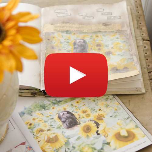 Sunflowers Art Journal Page Video