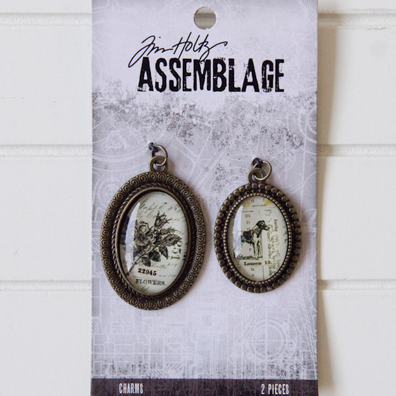 Tim Holtz Assemblage Charms  Brass Bezels