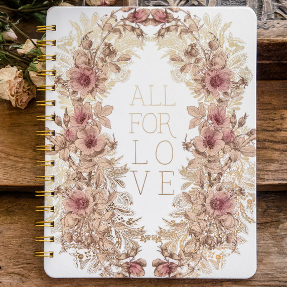 All For Love Spiral Notebook by Papaya Art