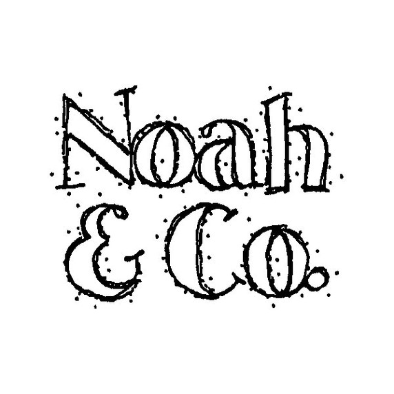 Noah  Large Wood Mounted Stamp by Karen Foster