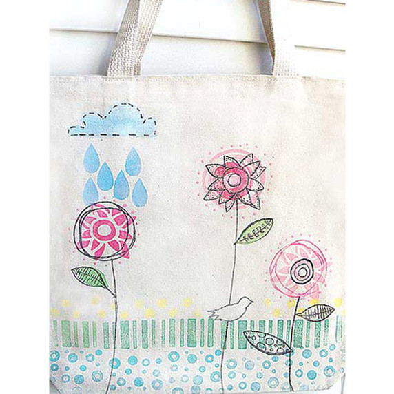 Whimsy Tote Bag Project by Claudine Hellmuth